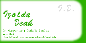 izolda deak business card
